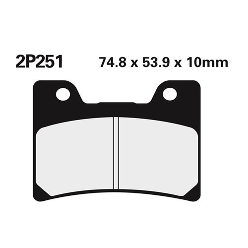 NISSIN BRAKE PADS 2P-251 NS/SS (FA160 / FDB666 / DP410)