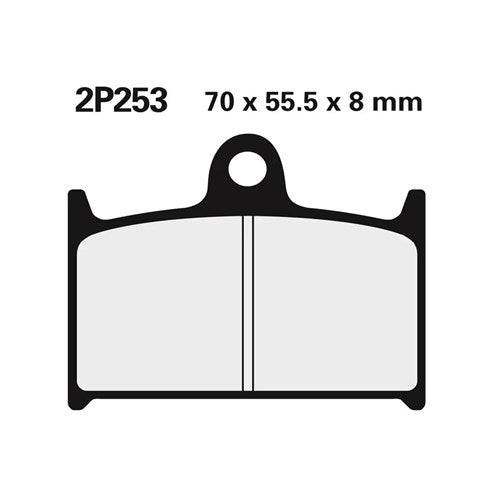 NISSIN BRAKE PADS 2P-253 NS (FA145 / FA236 / FDB557 / DP213)