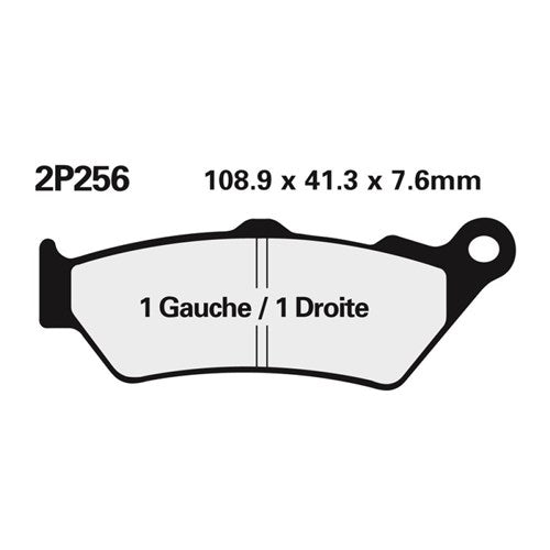 NISSIN BRAKE PADS 2P-256 NS (FA209 / FDB2006 / DP623 / DP560) [SPC01]