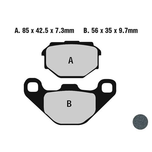 NISSIN BRAKE PADS 2P-263 SS (FA173 / FDB828 / DP310)