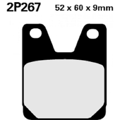 NISSIN BRAKE PADS 2P-267 ST SINT (FA267 / FDB2084 / DP419)