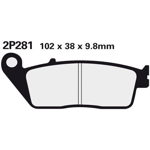 NISSIN BRAKE PADS 2P-281 NS (FA196 / FDB664 / DP118) [SPC01]