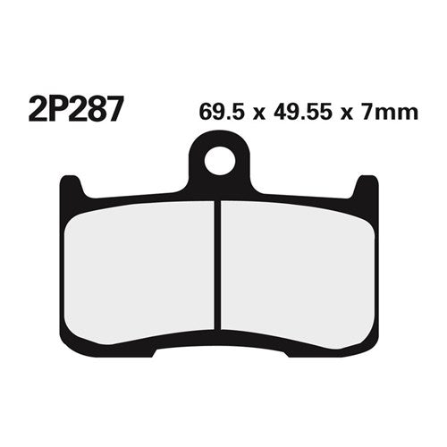 NISSIN BRAKE PADS 2P-287 ST SINT ( FA347 / FDB2158 / DP922) [SPC01]
