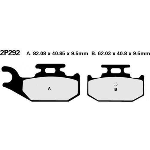 NISSIN BRAKE PADS 2P-292 ST SINT (FA317 / FDB2149 / DP919)