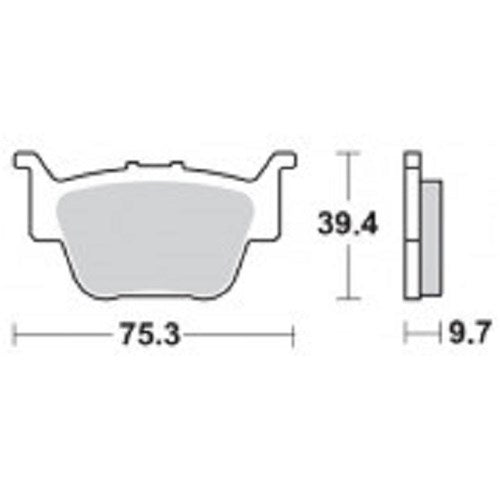 NISSIN BRAKE PADS 2P-295 ST SINT (FA373 / FDB2182 / DP944)