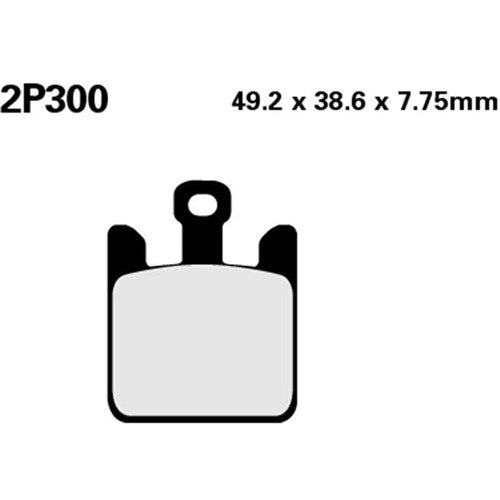 NISSIN BRAKE PADS 2P-300 ST SINT (FA369 / FDB2164 / DP942)