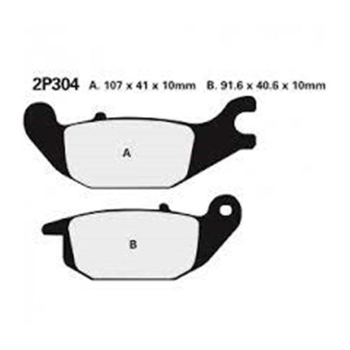 NISSIN BRAKE PADS 2P-304 NS (FA343 / FDB2143 / DP129)