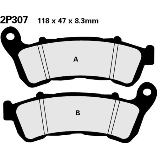 NISSIN BRAKE PADS 2P-307 ST SINT (FA388 / DP954)