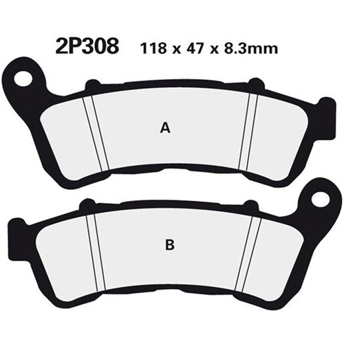 NISSIN BRAKE PADS 2P-308ST / 2P-307ST (FA388 / DP954