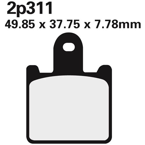 NISSIN BRAKE PADS 2P-311ST SINT (FA417/4 / FDB2220 / DP964)