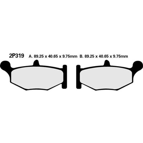 NISSIN BRAKE PADS 2P-319 NS (FA419 / DP963)