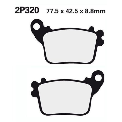 NISSIN BRAKE PADS 2P-320 ST SINT (FA436 / FDB2221 / DP973) [SPC01]