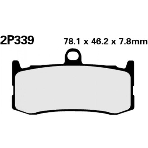 NISSIN BRAKE PADS 2P-339 ST SINT (FA491 / FDB2252 / DP999)