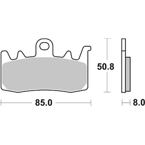 NISSIN BRAKE PADS 2P-370 ST SINT (FA630 / FDB2124 / DP528)