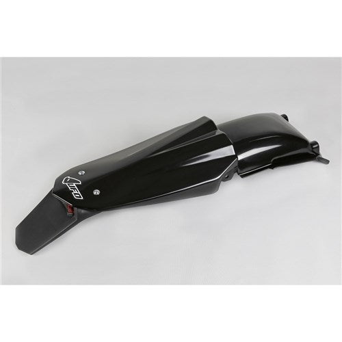 UFO HUSKY REAR FENDER WITH STOP AND T/LIGHT CR/WR 05-13/TC/TE 05-07 BLK