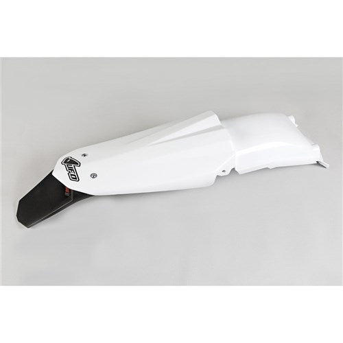 UFO HUSKY REAR FENDER WITH STOP AND T/LIGHT CR/WR 05-13/TC/TE 05-07 WHT
