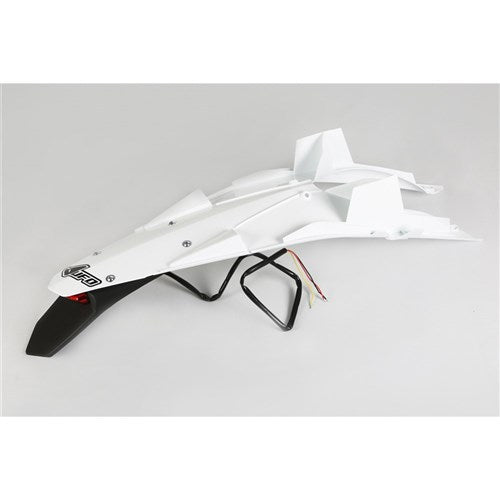 UFO HUSQVARNA REAR FENDER WITH LED T/LIGHT TC449/TE449-511 11-13 WHT