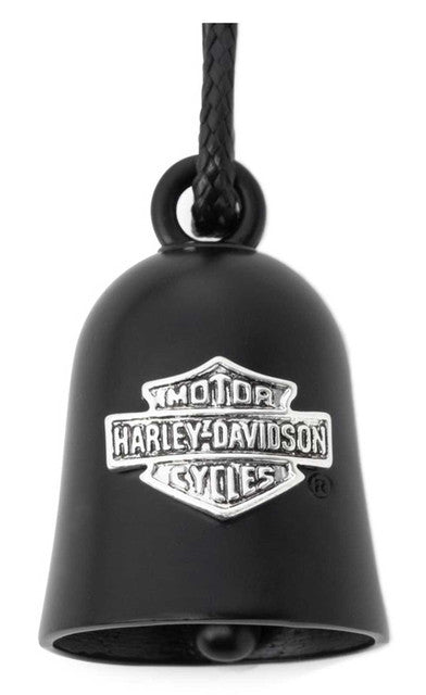 Harley-Davidson® Engraved Bar & Shield Logo Ride Bell (Black Finish) – 34M00024