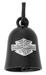 Harley-Davidson® Engraved Bar & Shield Logo Ride Bell (Black Finish) – 34M00024