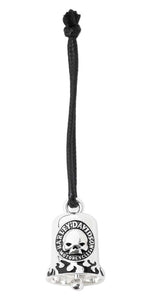 Harley-Davidson ® Willie G Skull & Flames Ride Bell – Silver/Black Finish (34M00028)