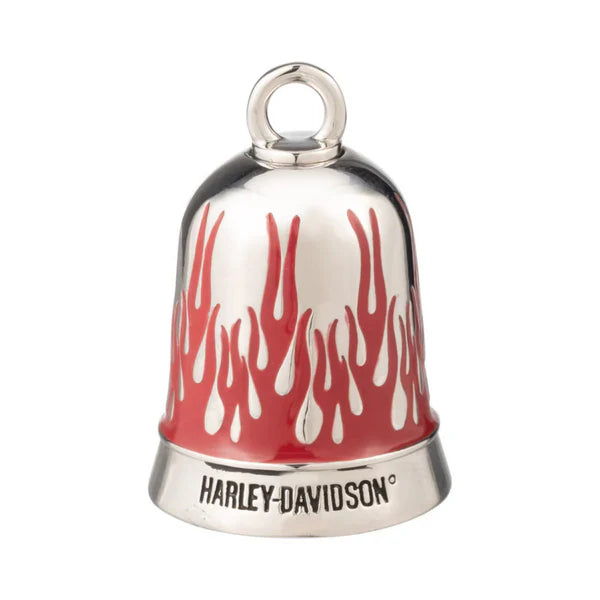 Harley-Davidson ® Red Flames Ride Bell – Silver Plating (34M00089)