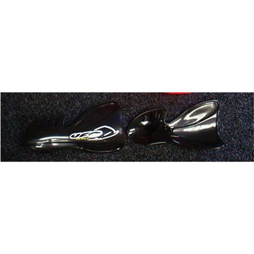 UFO HANDGUARDS ERGONOMIC HONDA CR125/250 04-07 BLK # [ONC01]
