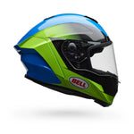 Bell Helmets – Race Star DLX Flex Full-Face Helmet – Corsa Gloss Blue / Flo Green