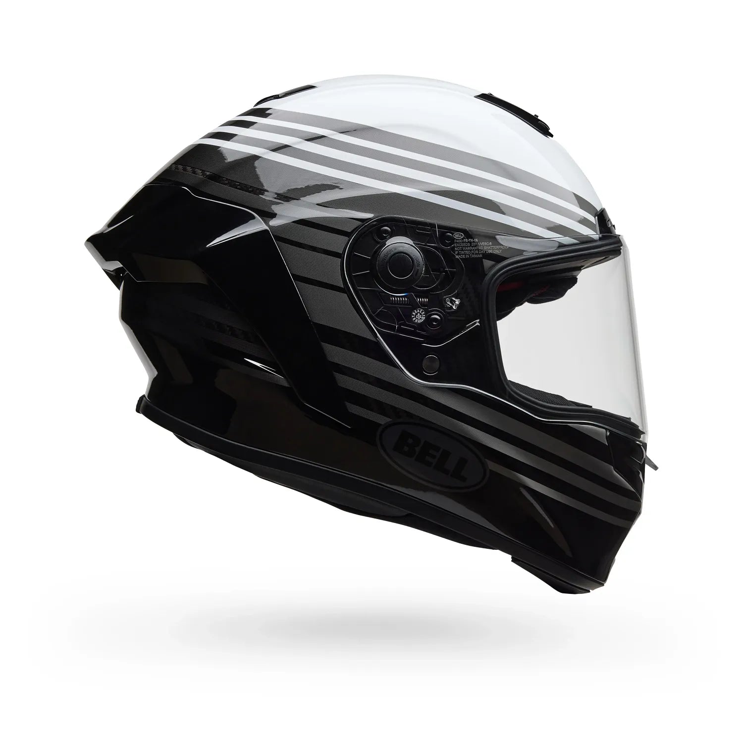 Bell Helmets - Race Star DLX Flex Full Face Helmet White/Black - Premium Carbon