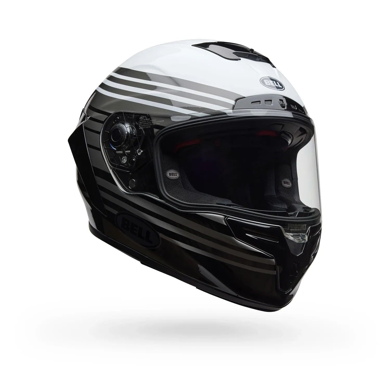 Bell Helmets - Race Star DLX Flex Full Face Helmet White/Black - Premium Carbon