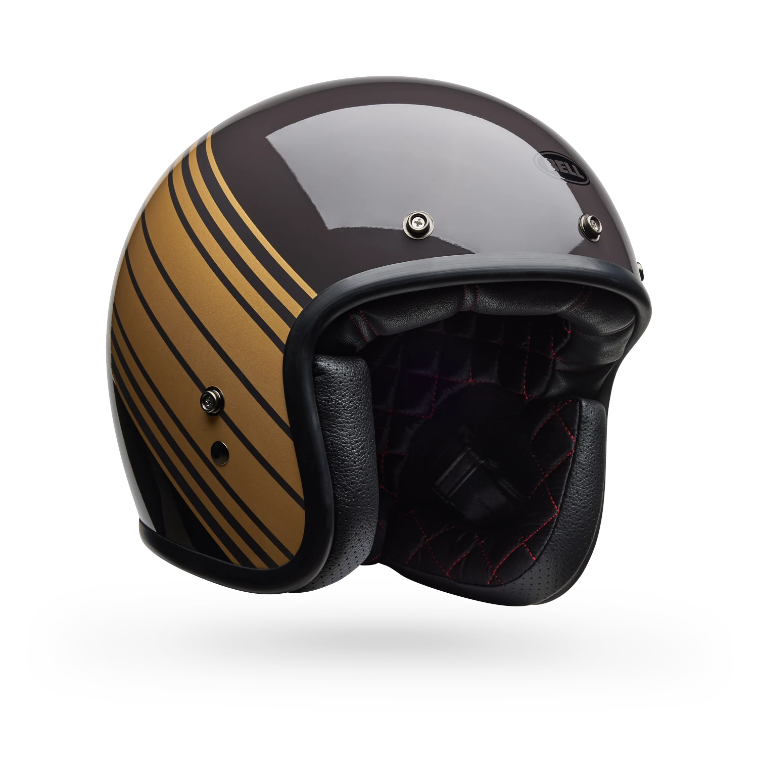 Bell Helmets – Custom 500 Edge Open Face Helmet – Gloss Brown/Gold