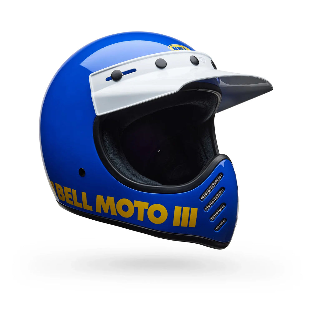 Bell Helmets – Moto-3 Classic Full Face Helmet – Blue