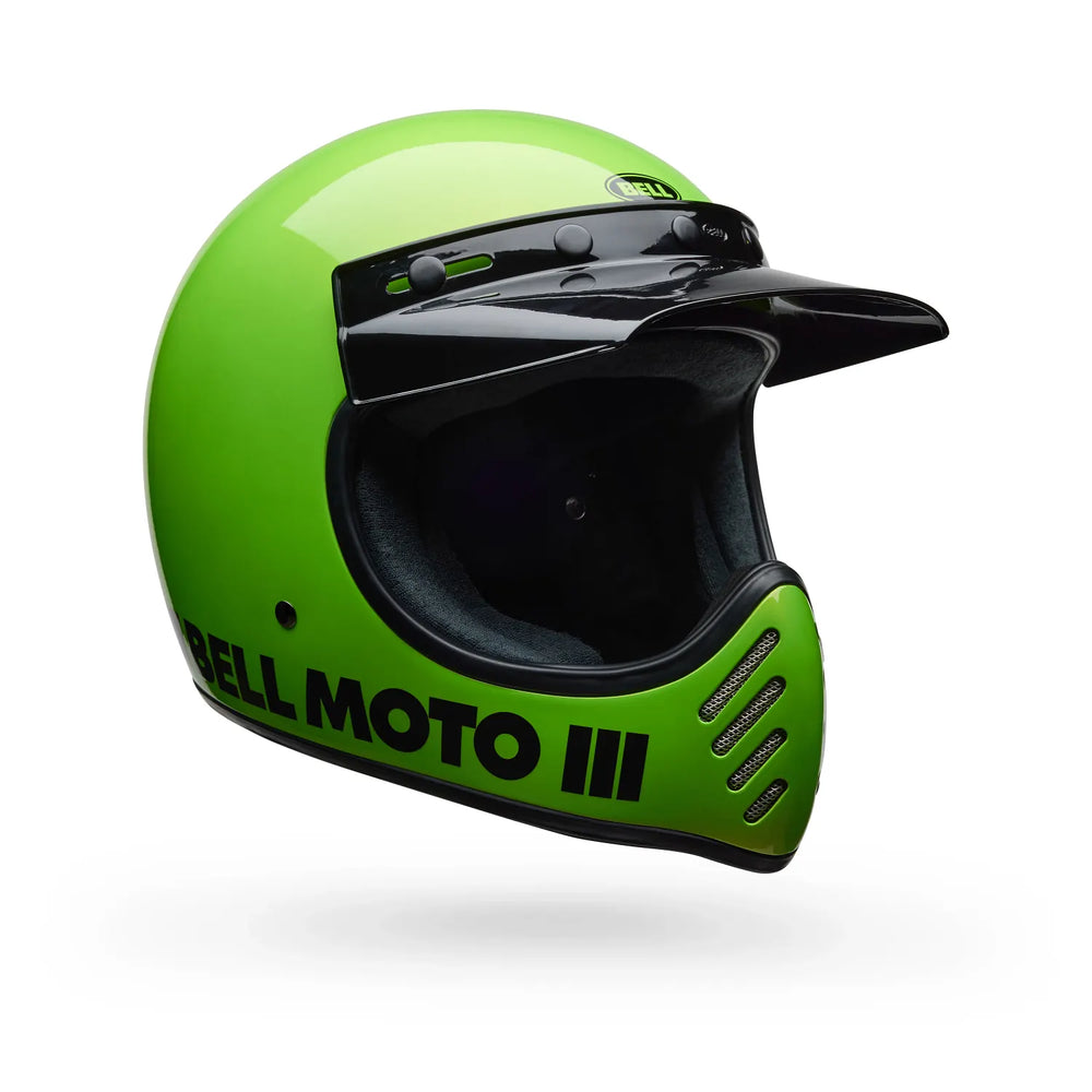 Bell Helmets – Moto-3 Classic Full Face Helmet – Classic Gloss Green
