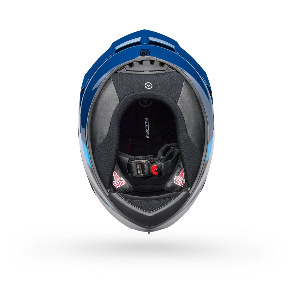 Bell Helmets – Race Star DLX Flex Strike Full Face Helmet – Blue Strike