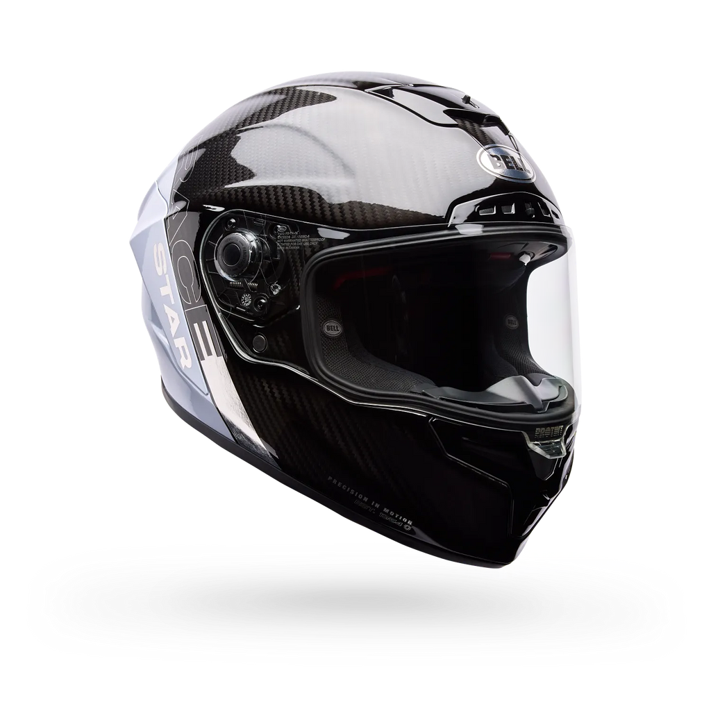 Bell Helmets – Race Star DLX Flex Full Face Helmet – Silver/White Strike