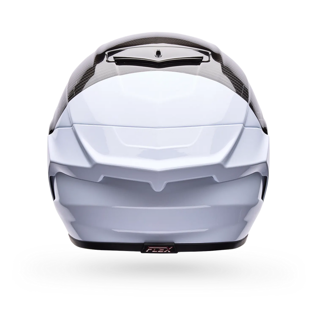 Bell Helmets – Race Star DLX Flex Full Face Helmet – Silver/White Strike