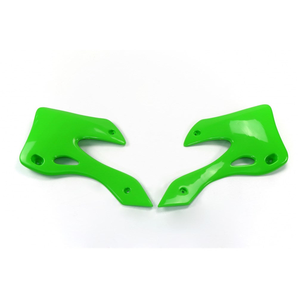 UFO KAWASAKI RADIATOR SHROUDS KX125/250 99-02 GRN