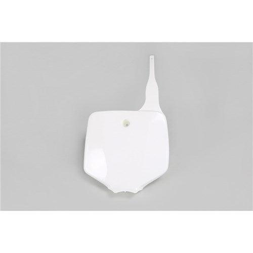 UFO KAWASAKI FRONT NO. PLATE KX65 01-25 KLX 110 01-09 WHT