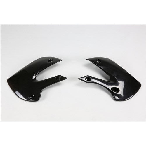 UFO KAWASAKI RADIATOR SHROUD KX65 01-25 KLX 110 01-09 BLK
