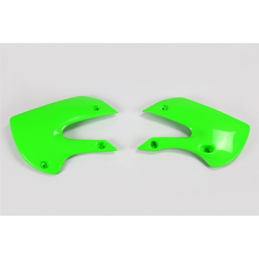 UFO KAWASAKI RADIATOR SHROUDS KX65 01-25 KLX 110 01-09 GRN