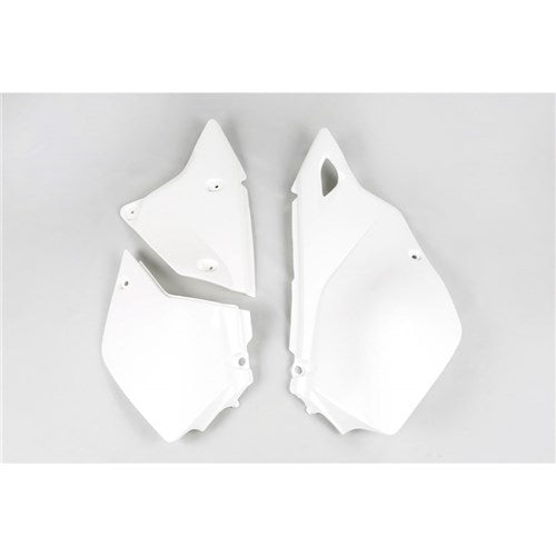 UFO KAWASAKI SIDE PANELS KLX400R 03-07/DRZ400 00-25 WHT