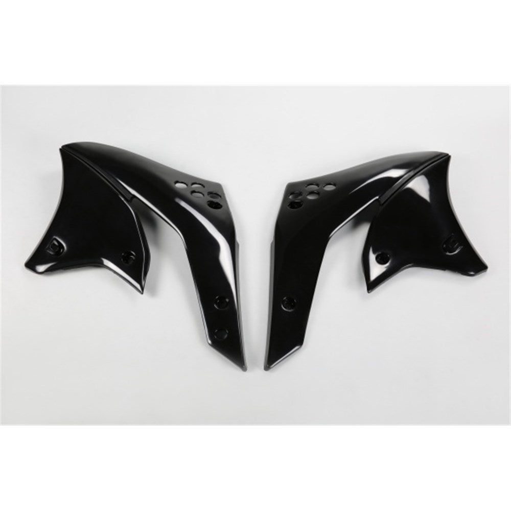 UFO KAWASAKI RADIATOR SHROUDS KX250F 06-07 BLK [ONC01]