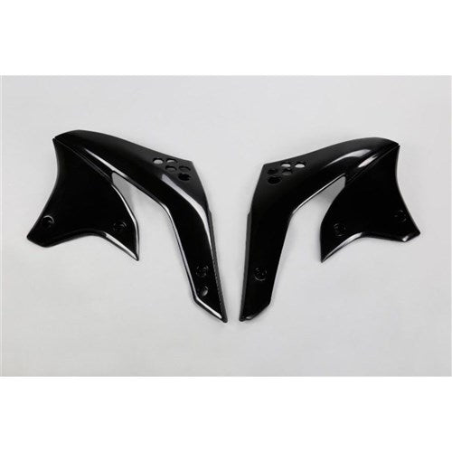 UFO KAWASAKI RADIATOR SHROUDS KX450F 2008 BLK #