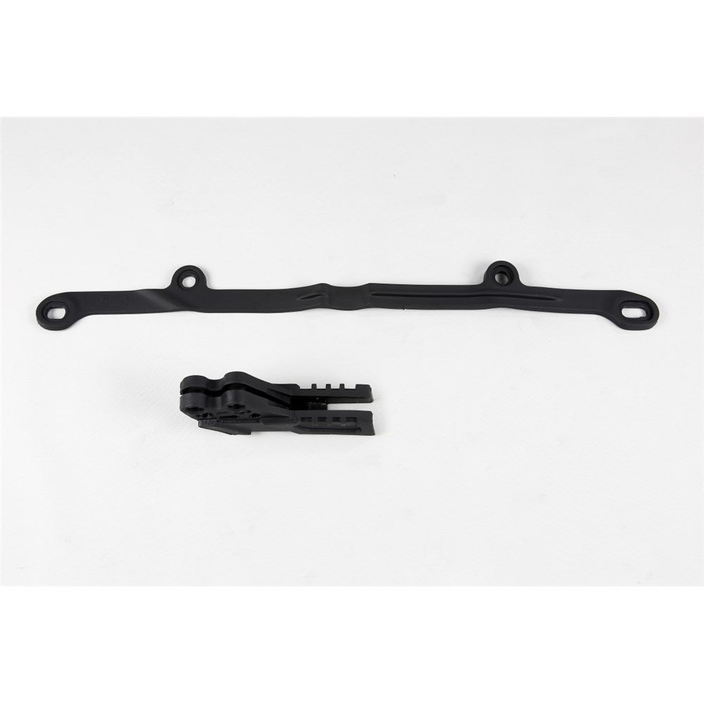 UFO KAWASAKI CHAIN GUIDE/SWINGARM SLIDER KIT 06-08 BLK