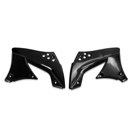UFO KAWASAKI RADIATOR SHROUDS KX450F 09 BLK # [ONC01]