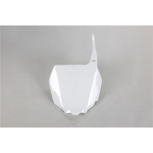 UFO SUZUKI FRONT PLATE RM125/250 01-25/RMZ450 05-07/RMZ250 07-09 WHT