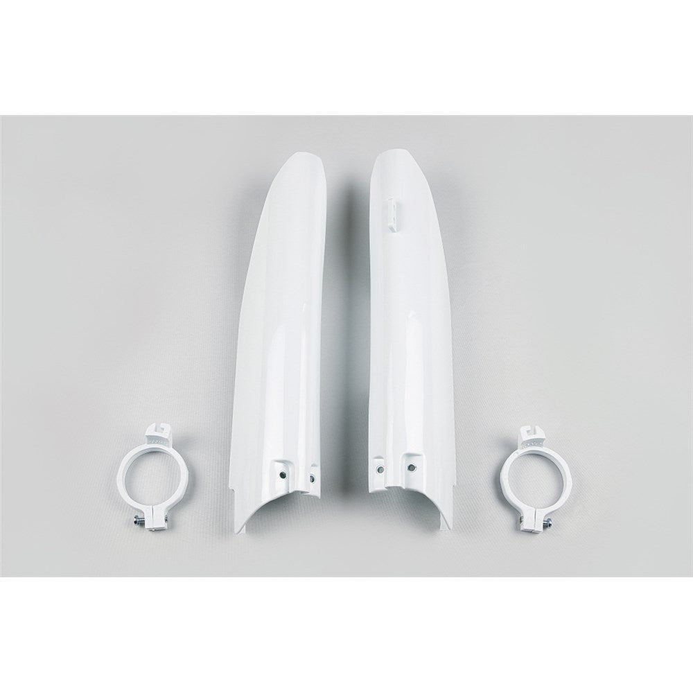 UFO SUZUKI FRONT FORK SLIDER COVER RM125/250 04-06/RMZ450 05-06 WHT