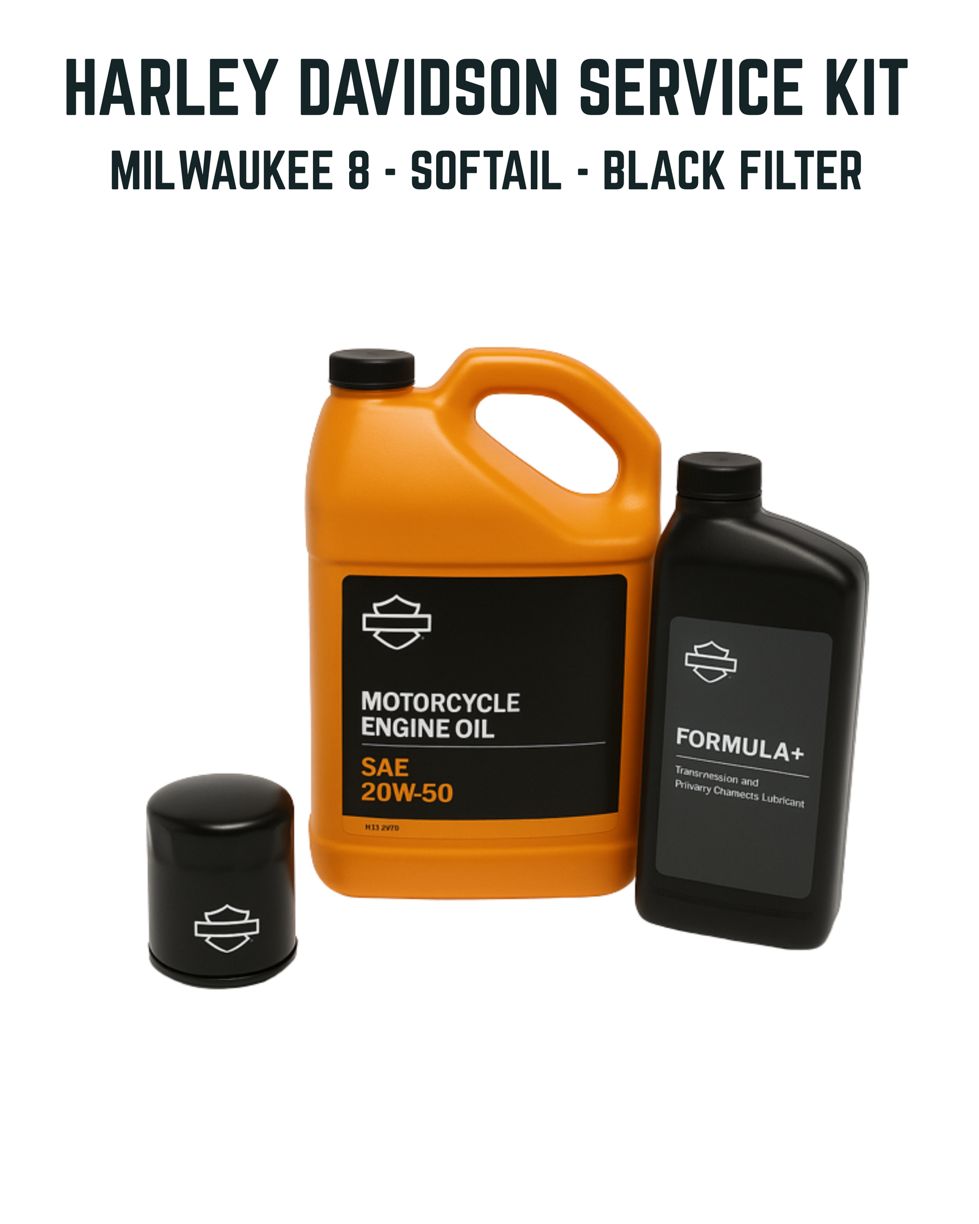 Harley-Davidson Service Kit - Milwaukee 8 - Softail - Black Oil Filter