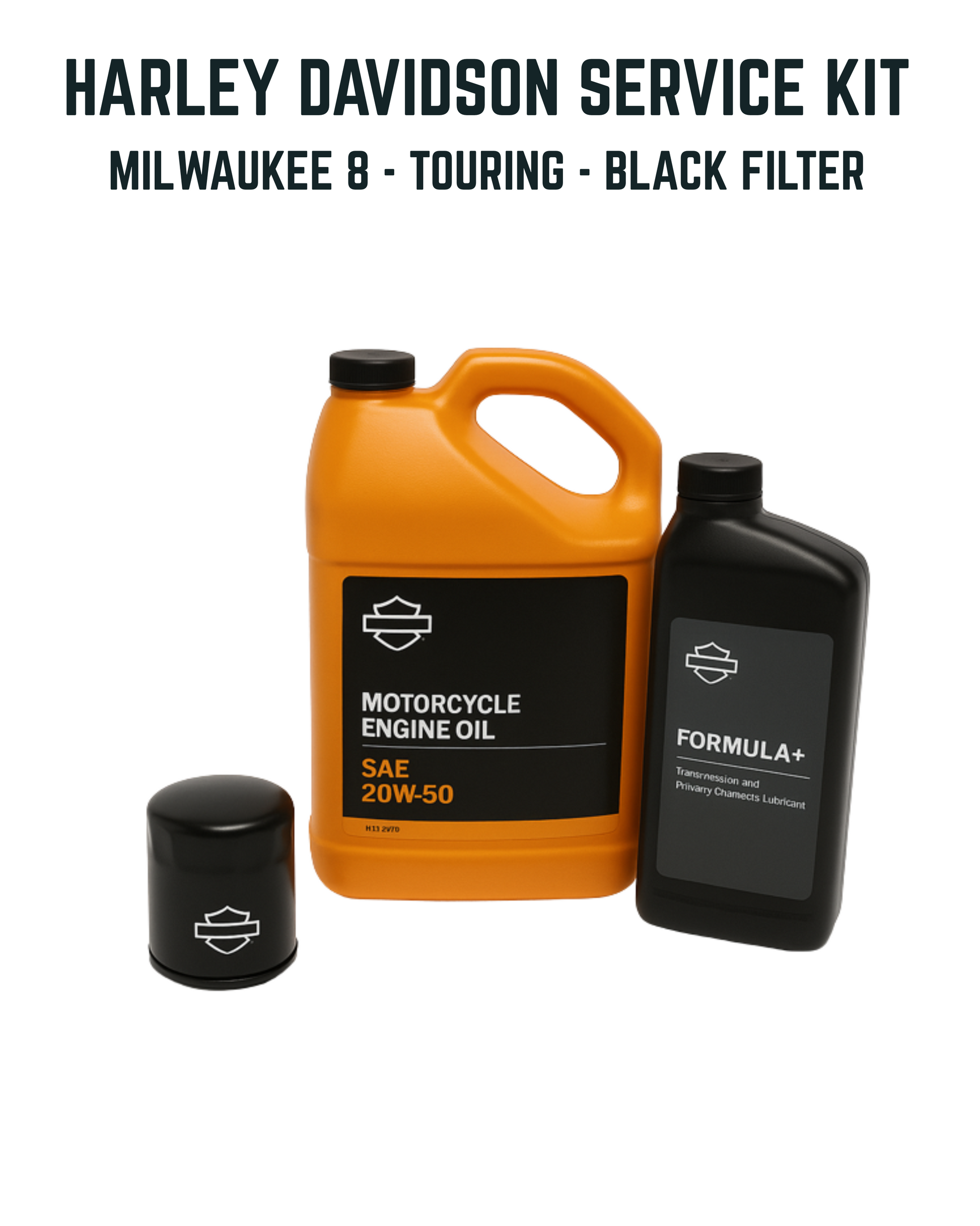 Harley-Davidson Service Kit - Milwaukee 8 - Touring- Black Oil Filter