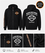 Harley-Davidson Men’s Bar & Shield Chest Logo Hoodie – Black | Exclusive Joe Rascal Back Print