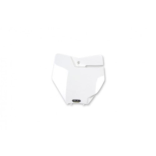 UFO KTM FRONT NO. PLATE SX/SXF 16-18 (WHT) NO SX250-16